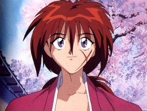 Kenshin as he appears in the TV series.